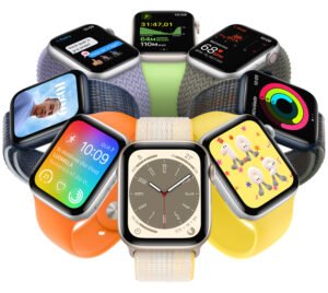 Diversas opções e cores do Apple Watch SE 